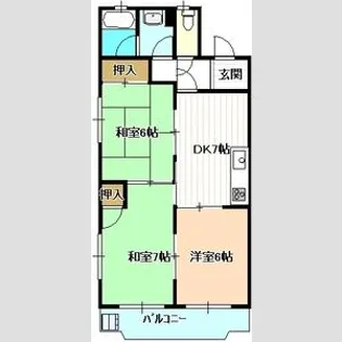 マンション雅【4階】の間取り