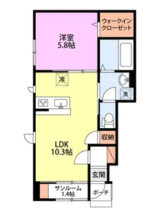KACC213巻【1階】の間取り