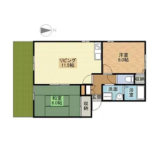 ローズ久山 B【1階】の間取り