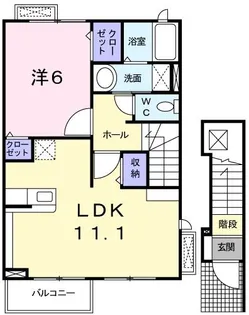 ヴィラ サンテ【2階】の間取り