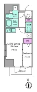 ドゥーエ入谷II【10階】の間取り