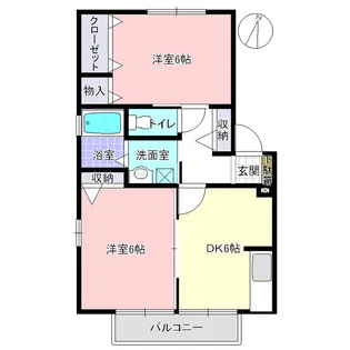 コートビレッジ深井 F【1階】の間取り