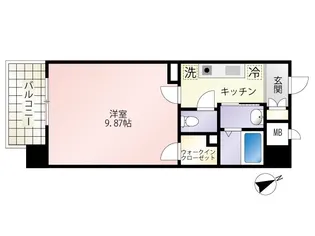 第18友建ビル【3階】の間取り