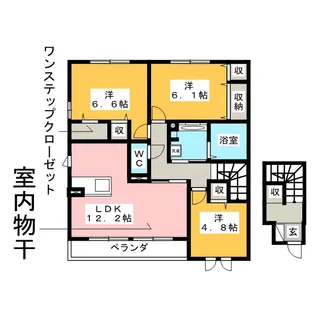 ボヌール A【2階】の間取り