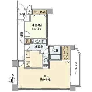 ビッグヴァン横濱山手【2階】の間取り