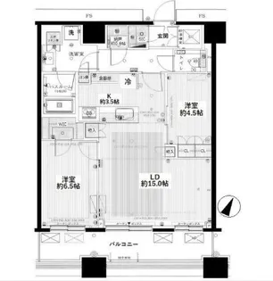 勝どきザ・タワー【42階】の間取り