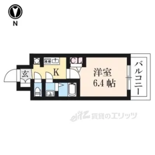 ファステート京都西院パール【5階】の間取り