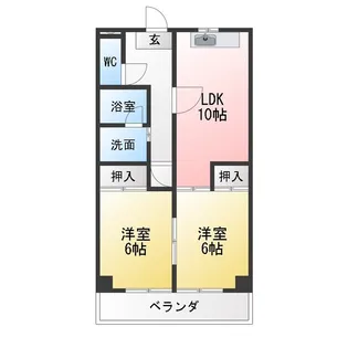 宇佐見マンション【3階】の間取り