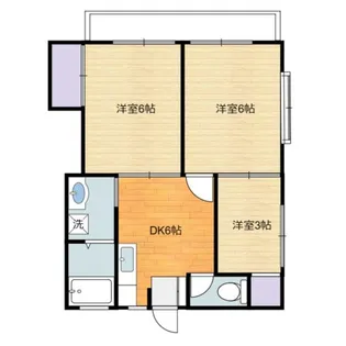 コーポヤギシタII【1階】の間取り