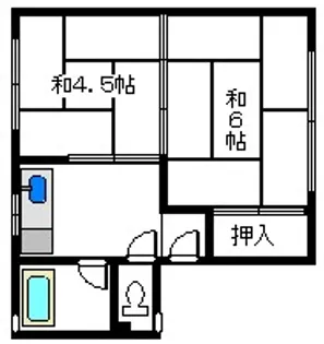 鈴木アパート【1階】の間取り