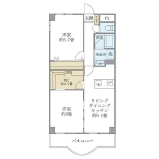 西船橋スクエアガーデン【4階】の間取り