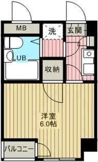 ティーズスクエア【2階】の間取り