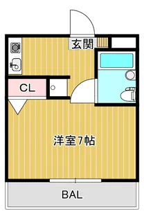 第二ひまわり荘【1階】の間取り