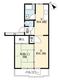 UR高洲第二【8階】の間取り