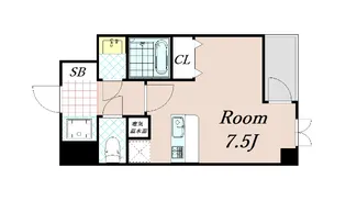 CASA FLUENTE【5階】の間取り