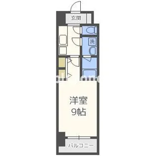 スプランディッド淀屋橋DUE【9階】の間取り