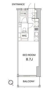 PREMIUM CUBE 元代々木【3階】の間取り
