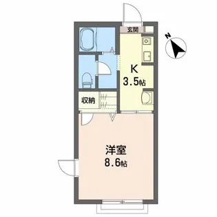 シャーメゾンN【2階】の間取り