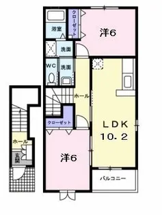 ドエルセピア【2階】の間取り