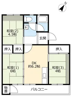 UR富田【5階】の間取り