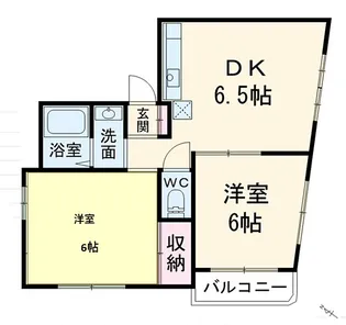 聖ハイツ【4階】の間取り