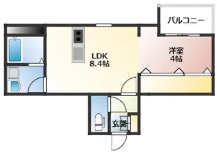フォレスト草津南【2階】の間取り
