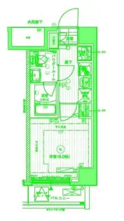 メインステージ横濱東口【9階】の間取り