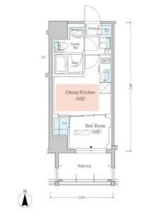 アーバネックス深川木場【3階】の間取り
