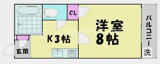 ジョイコート園部【1階】の間取り