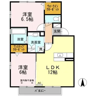 ムーンウェーブ【2階】の間取り