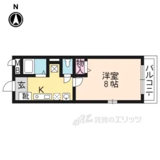 パラス卯兵衛【3階】の間取り