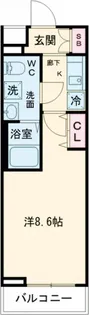 GENOVIA桜上水skygarden【2階】の間取り