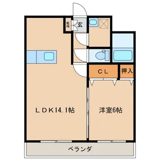 K・PLENDEUR【4階】の間取り