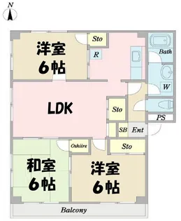 ジョイフルS・K【3階】の間取り