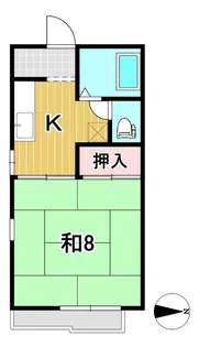 コーポスズキ【2階】の間取り
