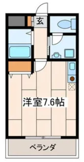 ヴェルテHATAYAMA【5階】の間取り