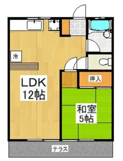リヴェール大久保【1階】の間取り