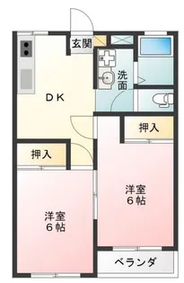 プラザながかわ【2階】の間取り