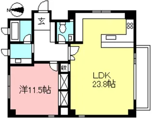 レクト成城【2階】の間取り