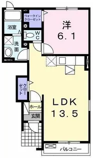 エアリー コートI【1階】の間取り