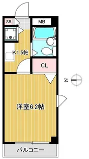 ヨネマンション【1階】の間取り