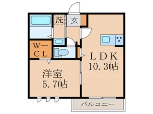 グラシア内畑【2階】の間取り