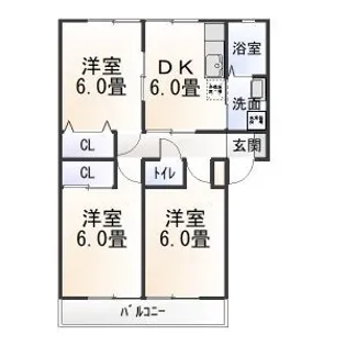 ライフイン・ラグーン【2階】の間取り