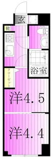CORVAL亀有【4階】の間取り