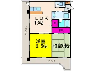 リ-ベン弐番館【3階】の間取り
