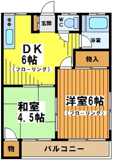 梨花苑【2階】の間取り