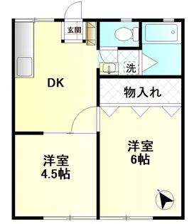 錦ハイツ【1階】の間取り