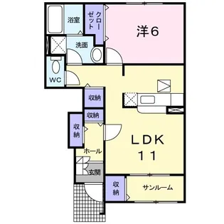 プリムローズ【1階】の間取り