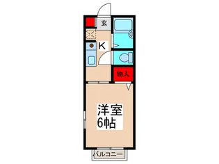 フラット真間【1階】の間取り