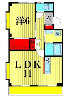 ヴィラ・フローラ【2階】の間取り